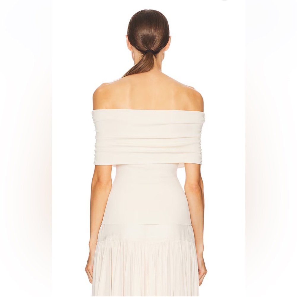 NWT HELSA Makenzie Off Shoulder Sweater in Vanilla, size S - Picture 3 of 8